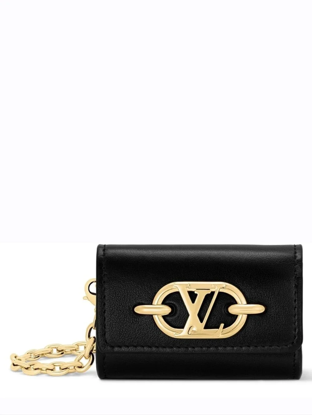 BNIB! RARE! Louis Vuitton LV Link Earphone Air Pod Case Holder Leather BAG CHARM